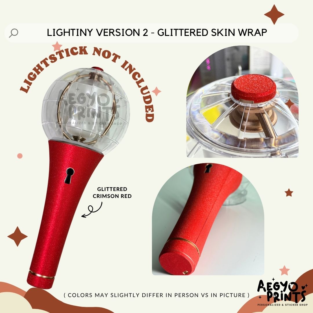 ATEEZ LIGHTINY V2 - GLITTERED SKIN WRAP Decal Sticker by Aegyoprints