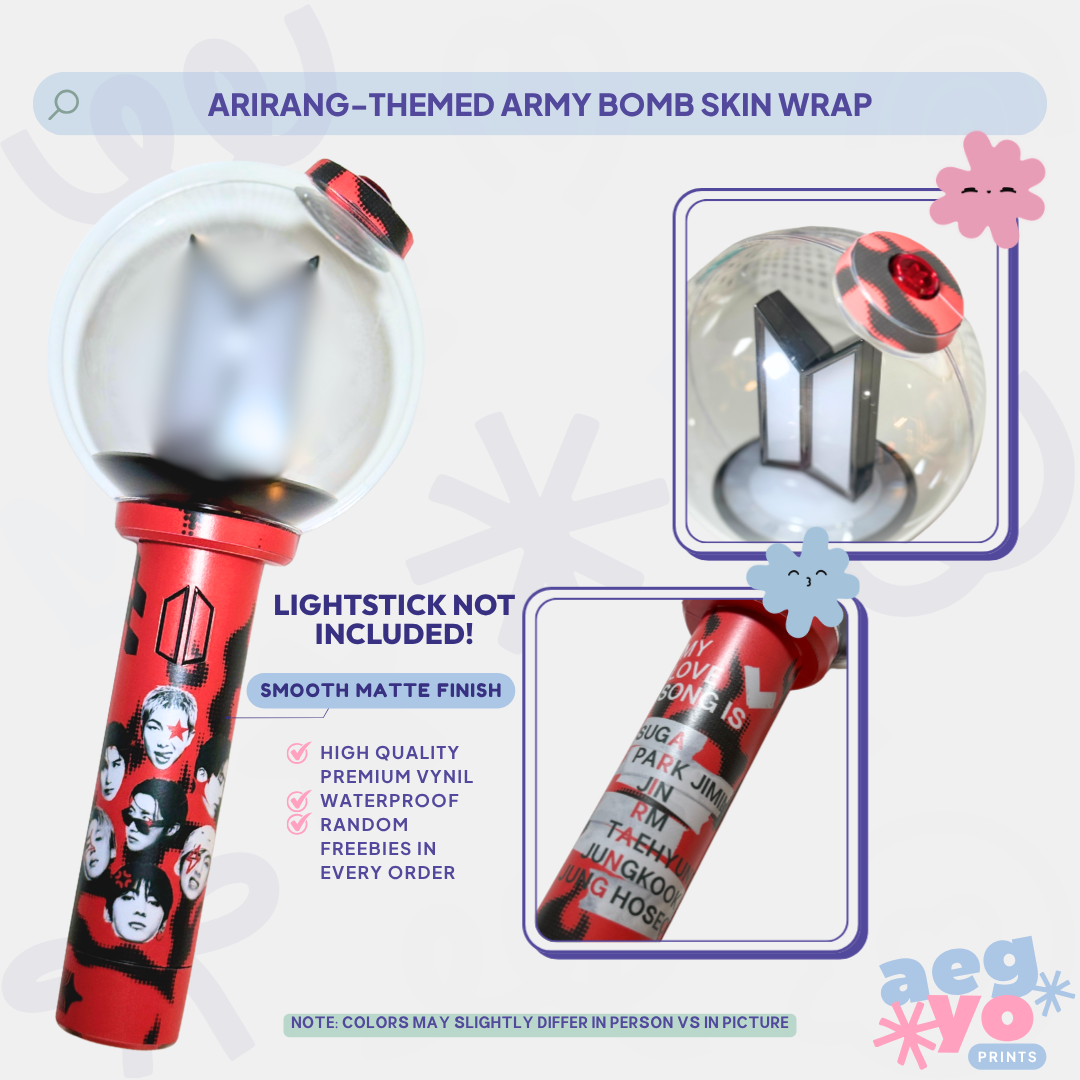 ARIRANG-THEMED ARMY BOMB SKIN WRAP | AEGYOPRINTS