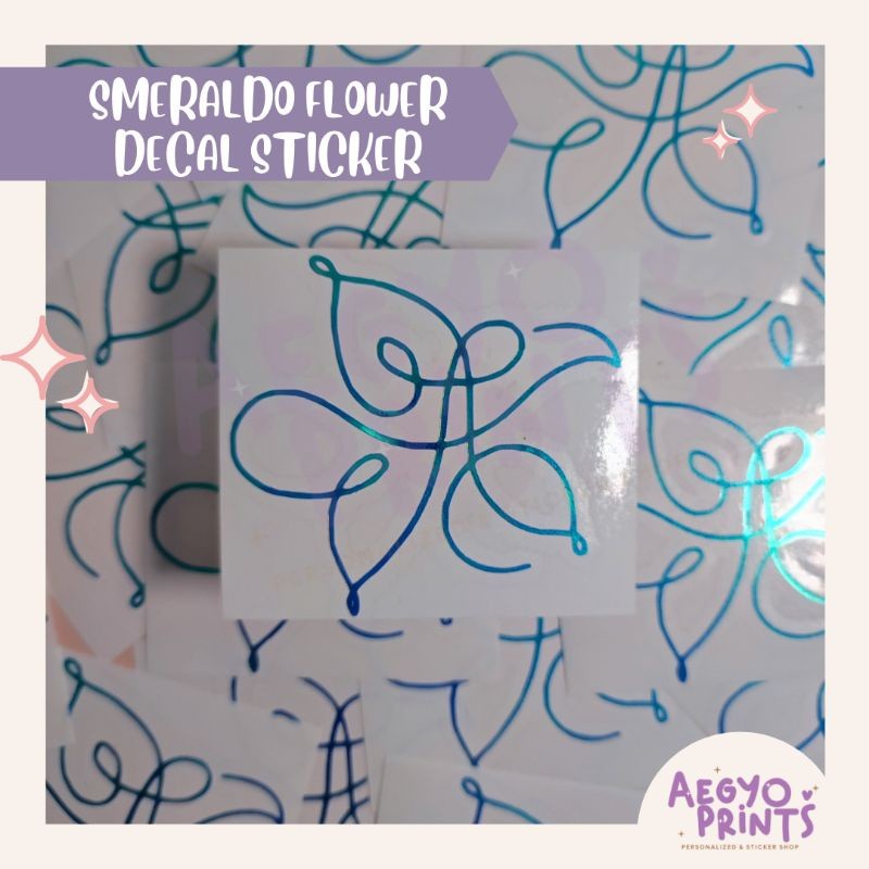 SMERALDO FLOWER - FAN-MADE VINYL DECAL STICKER by aegyoprints