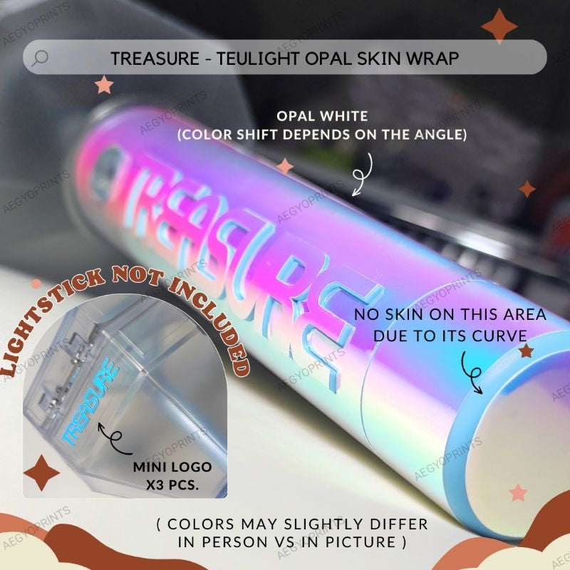 TEULIGHT - GLITTER SKIN WRAP FOR TREASURE LIGHTSTICK | Aegyoprints