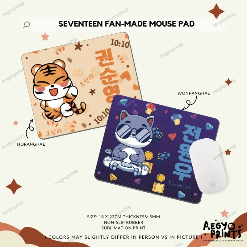 SEVENTEEN Inspired Mouse Pad | Aegyoprints