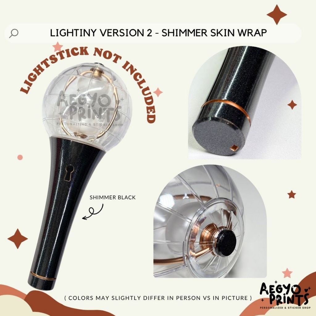 ATEEZ LIGHTINY V2 - SHIMMER SKIN WRAP Decal Sticker by Aegyoprints