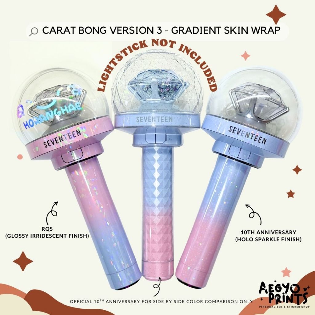 CARAT BONG V3 - GRADIENT SKIN WRAP FOR CBV3 LIGHTSTICK | AegyoPrints