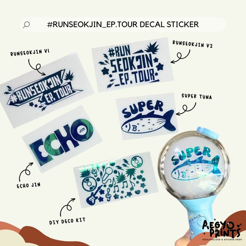 #RUNSEOKJIN_EP.TOUR FAN-MADE DECAL STICKERS