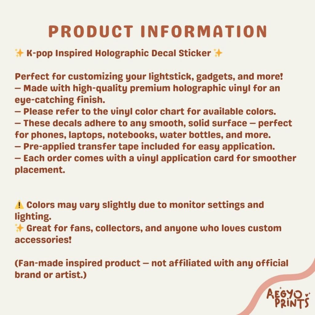 #RUNSEOKJIN_EP.TOUR FAN-MADE DECAL STICKERS