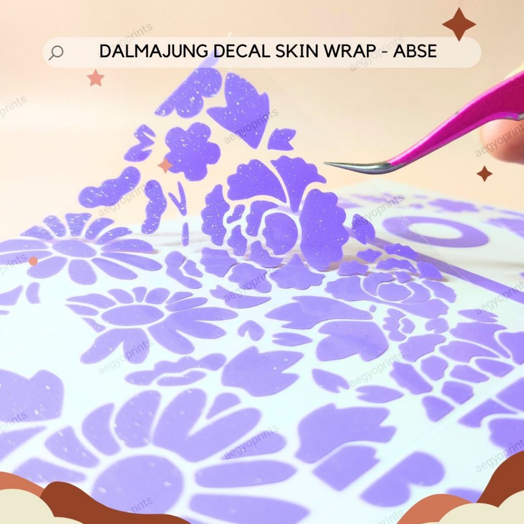 OPAL CHROME | Dalmajung Decal Army Bomb Skin Wrap for ABSE Suga DDay Mic Inspired by Aegyoprints