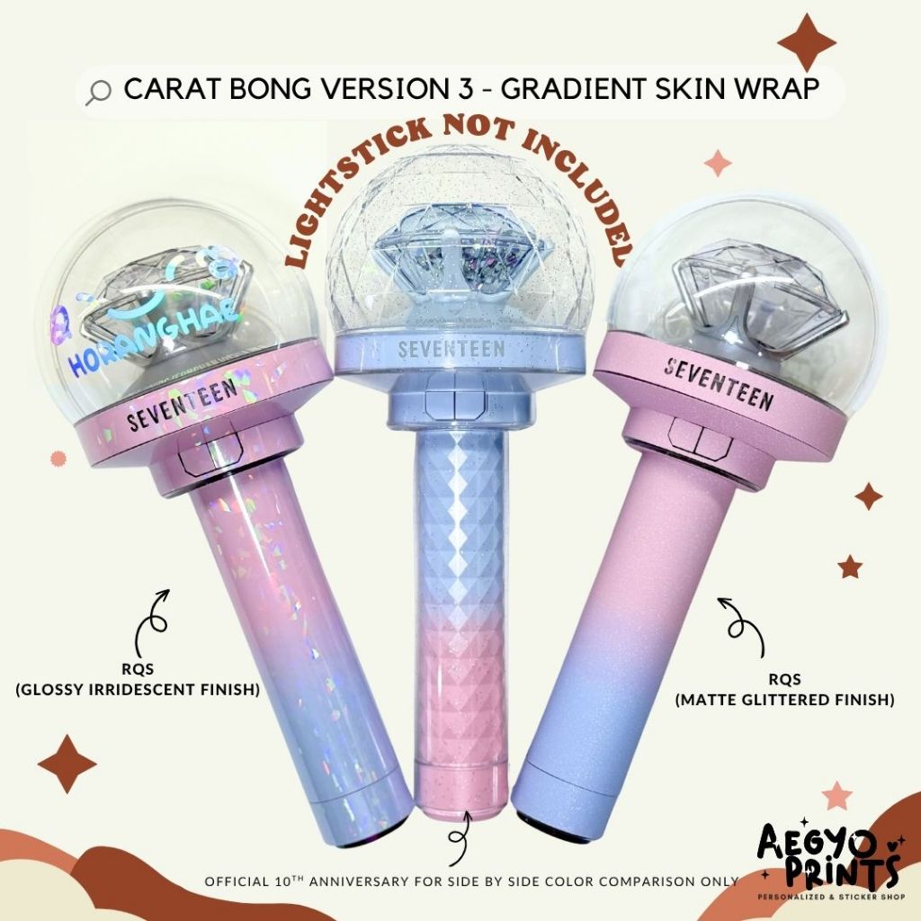 CARAT BONG V3 - GRADIENT SKIN WRAP FOR CBV3 LIGHTSTICK | AegyoPrints