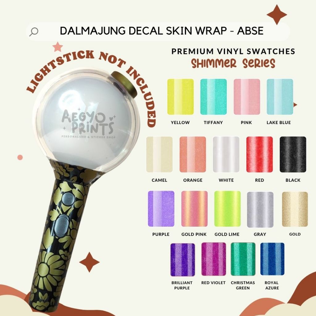 Shimmer | Dalmajung Decal Skin Wrap for ABSE Suga DDay Mic Inspired