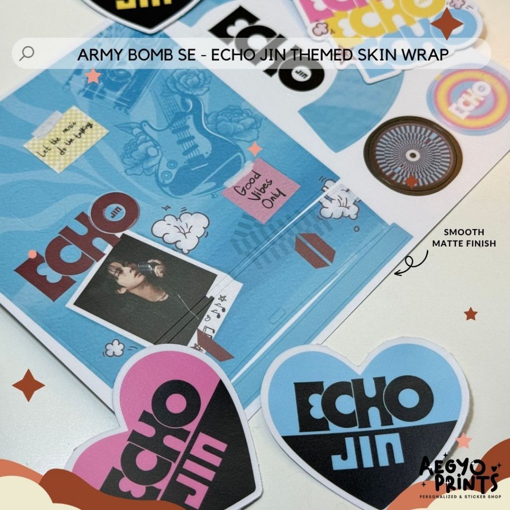 ABSE - Echo Jin Themed Fan-made Army Bomb Skin Wrap by Aegyoprints