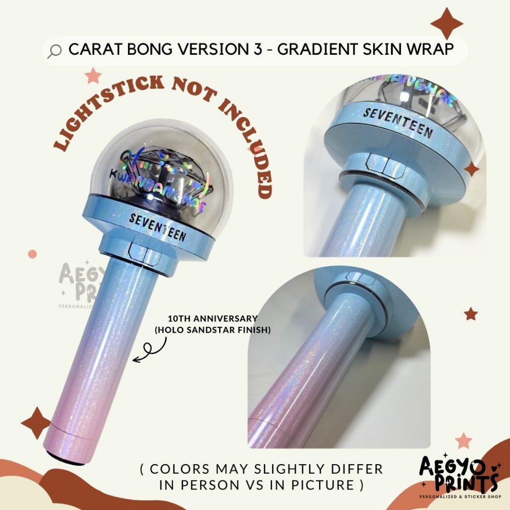 CARAT BONG V3 10TH ANNIVERSARY DIY SKIN & DECAL | fan-made by aegyoprints