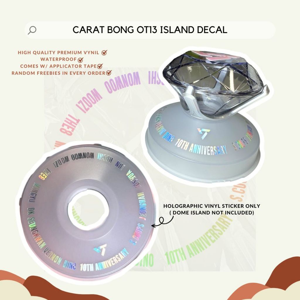 CARAT BONG V3 10TH ANNIVERSARY DIY SKIN & DECAL | fan-made by aegyoprints