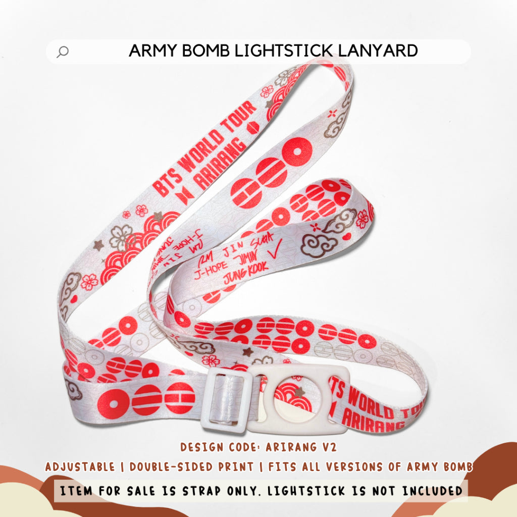 BANGTAN FAN-MADE LIGHTSTICK LANYARD FOR ARMY BOMB | AEGYOPRINTS
