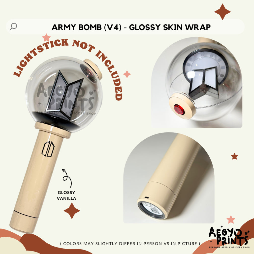 ABV4 - GLOSSY SERIES FAN-MADE Army Bomb V4 Skin Wrap | Aegyoprints (sticker decals only)
