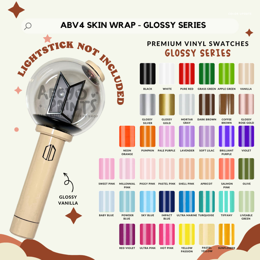 ABV4 - GLOSSY SERIES FAN-MADE Army Bomb V4 Skin Wrap | Aegyoprints (sticker decals only)
