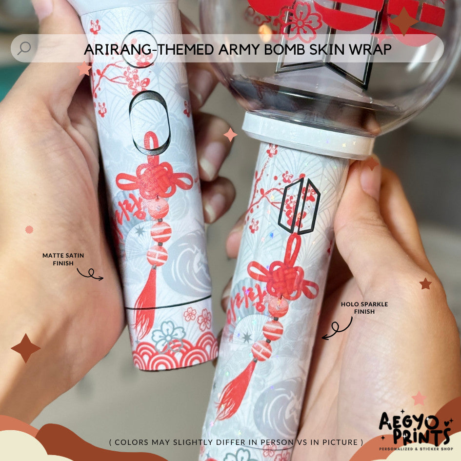 ARIRANG-THEMED ARMY BOMB SKIN WRAP | AEGYOPRINTS
