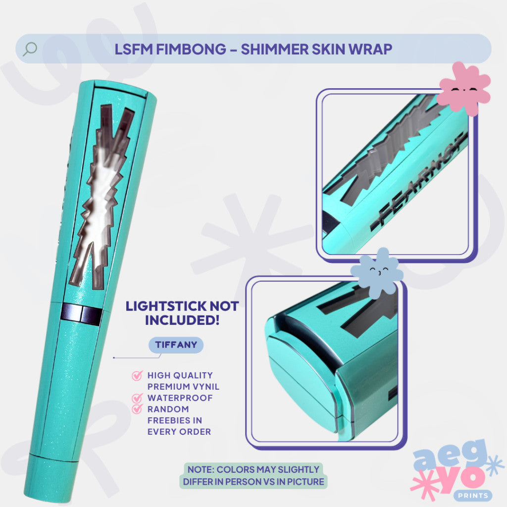 LSFM FIMBONG - SHIMMER SERIES Fan-made Lightstick Skin Wrap | Aegyoprints