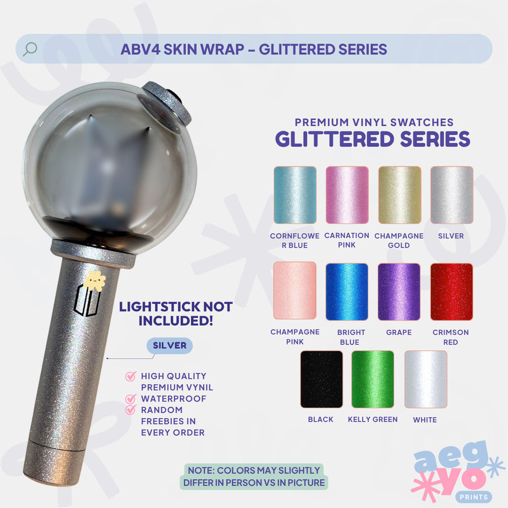 ABV4 - GLITTER SERIES FAN-MADE Army Bomb V4 Skin Wrap | Aegyoprints (sticker decals only)