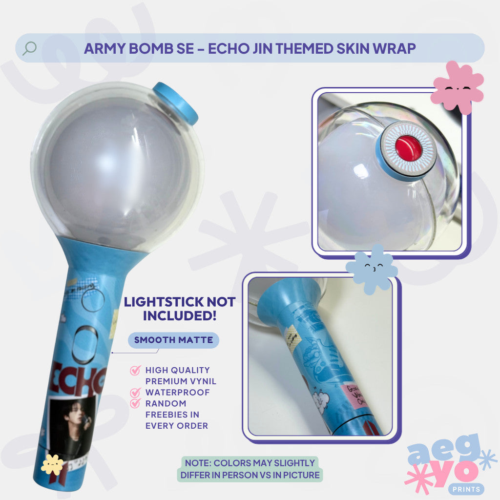 ABSE - Echo Jin Themed Fan-made Army Bomb Skin Wrap by Aegyoprints