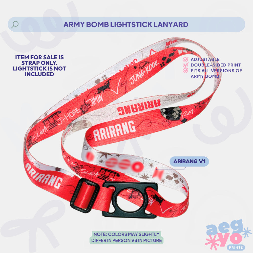 BANGTAN FAN-MADE LIGHTSTICK LANYARD FOR ARMY BOMB | AEGYOPRINTS