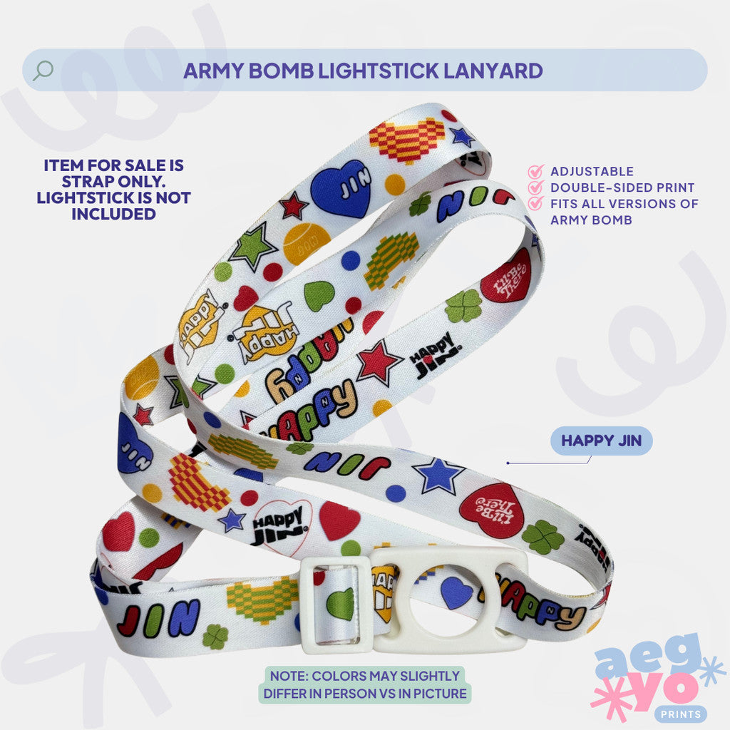 BANGTAN FAN-MADE LIGHTSTICK LANYARD FOR ARMY BOMB | AEGYOPRINTS