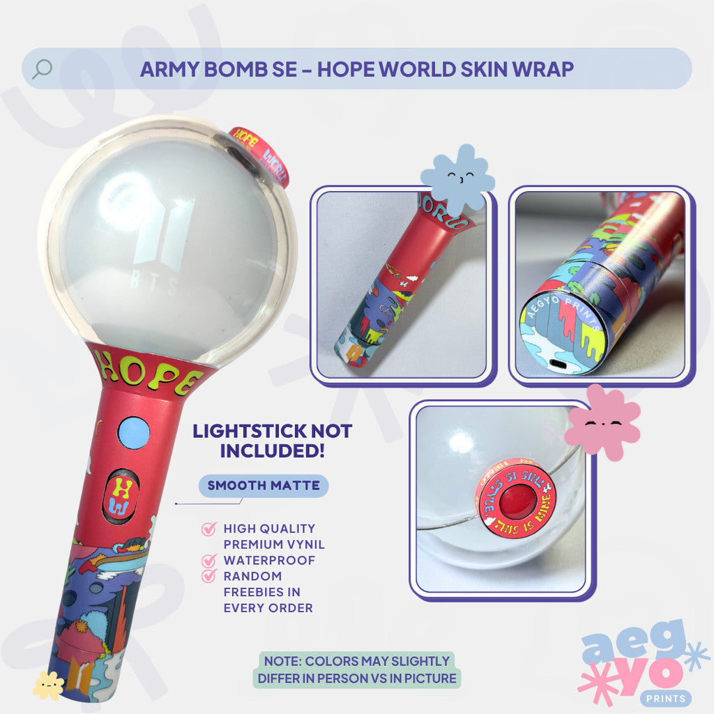 ABSE - HOPE WORLD THEMED Army Bomb Skin Wrap by Aegyoprints
