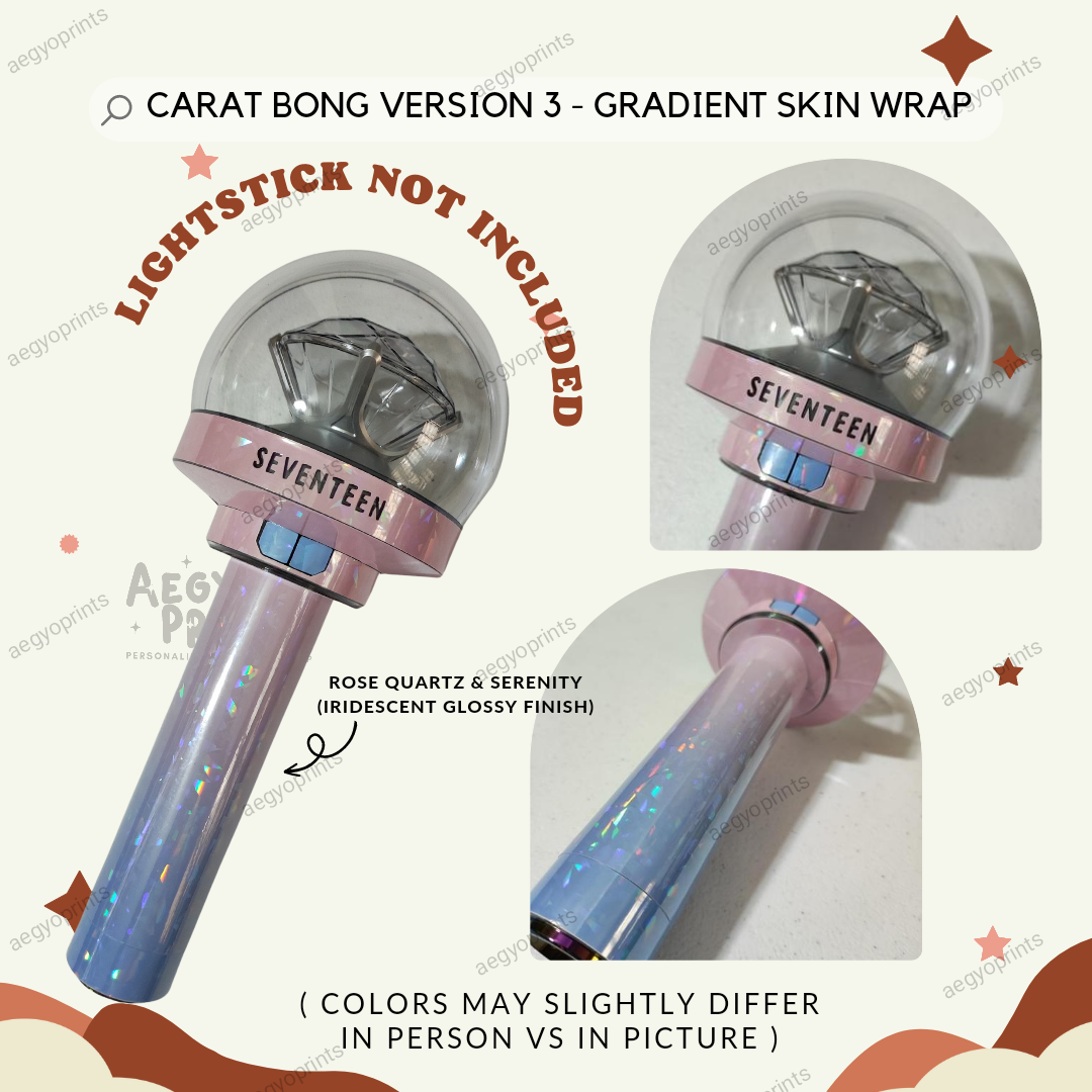 Introducing the CARAT BONG V3 Skin Wrap: Elevate Your Seventeen Lightstick Experience