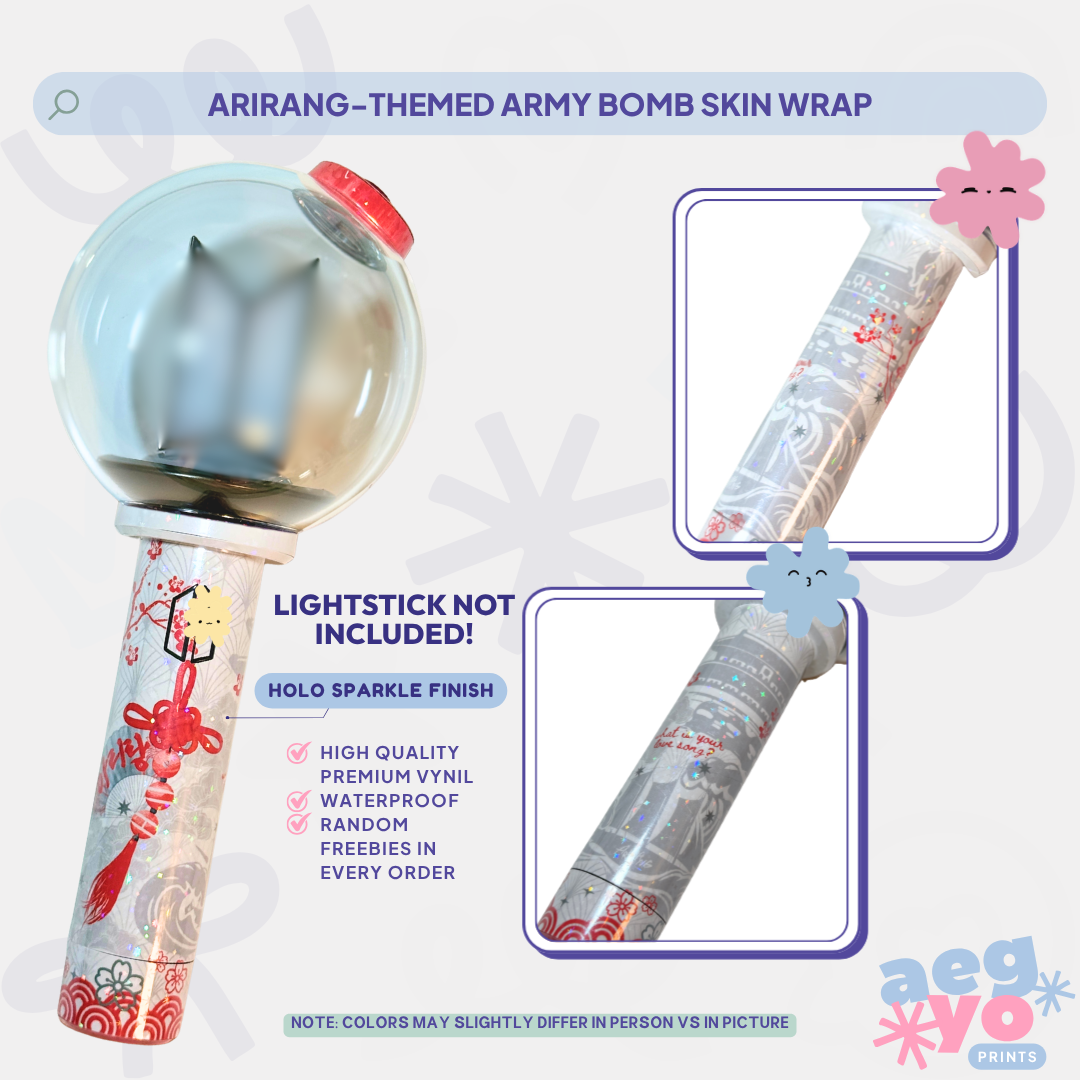 ARIRANG-THEMED ARMY BOMB SKIN WRAP | AEGYOPRINTS