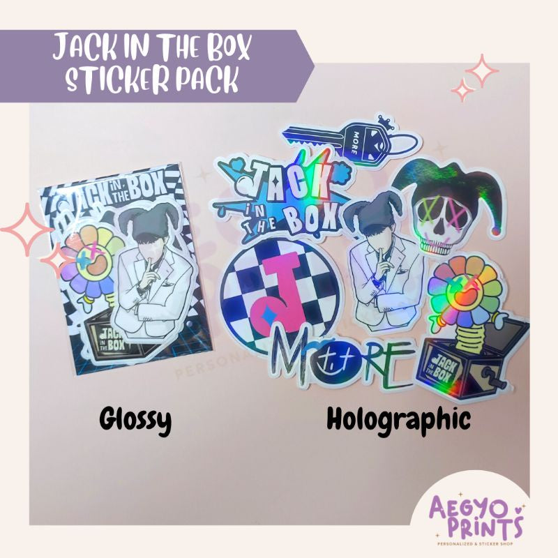 AEGYOPRINTS | JHOPE JACK IN THE BOX WATERPROOF STICKER PACK (7PCS/SET)