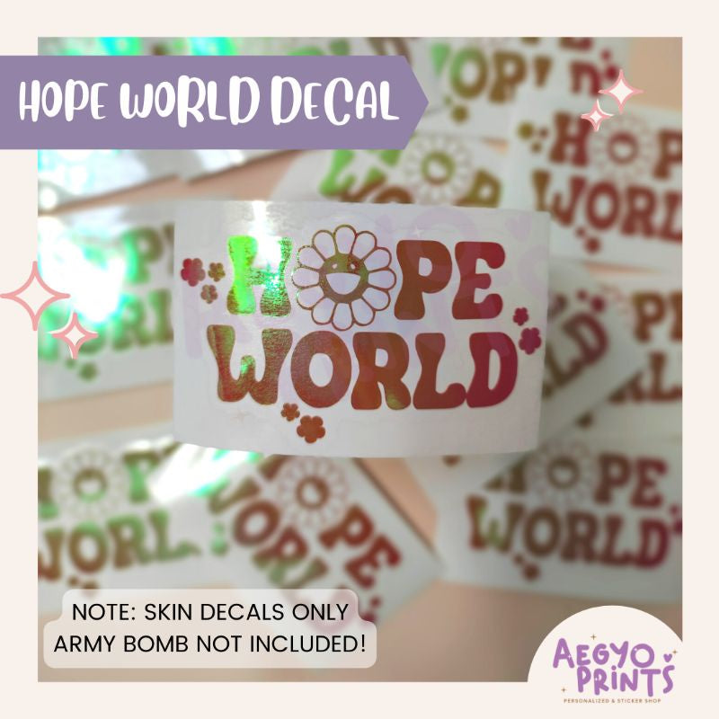 AEGYOPRINTS | HOPE WORLD DECALS STICKER