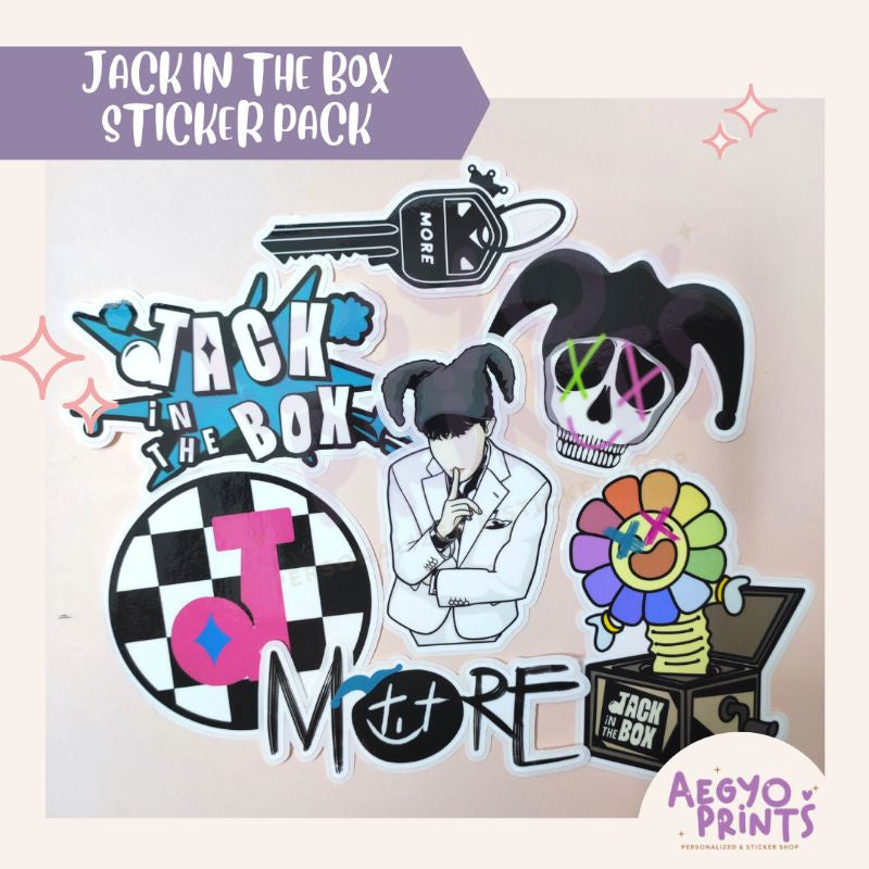 AEGYOPRINTS | JHOPE JACK IN THE BOX WATERPROOF STICKER PACK (7PCS/SET)