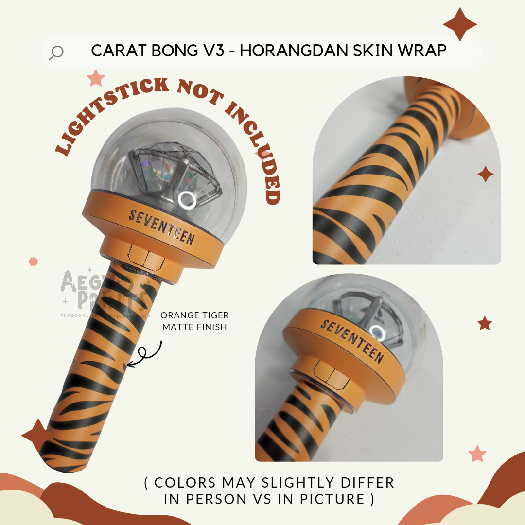 CARAT BONG V3 - HORANGDAN SKIN WRAP FOR SEVENTEEN LIGHTSTICK CBV3 | AegyoPrints