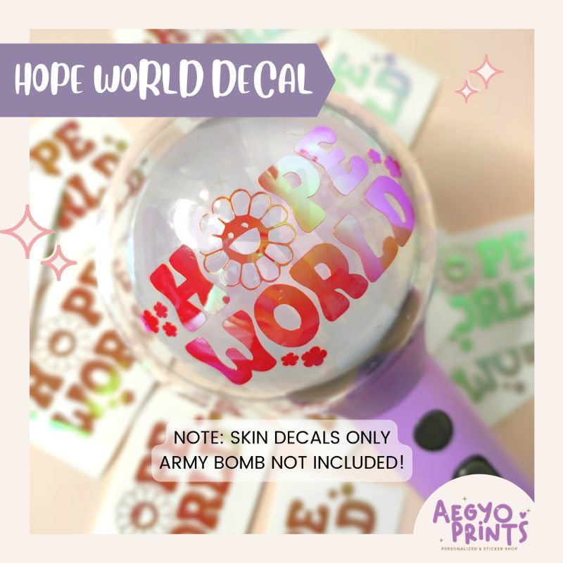 AEGYOPRINTS | HOPE WORLD DECALS STICKER