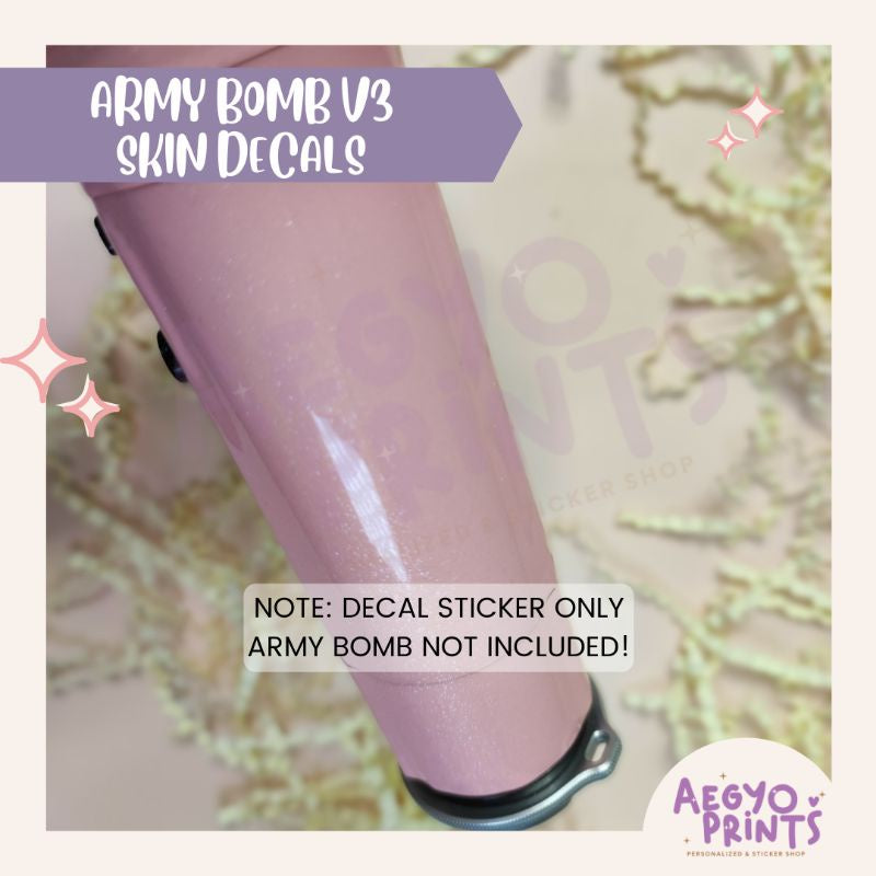 BTS ARMY BOMB V3 - SKIN DECALS PREMIUM SHIMMER COLLECTION