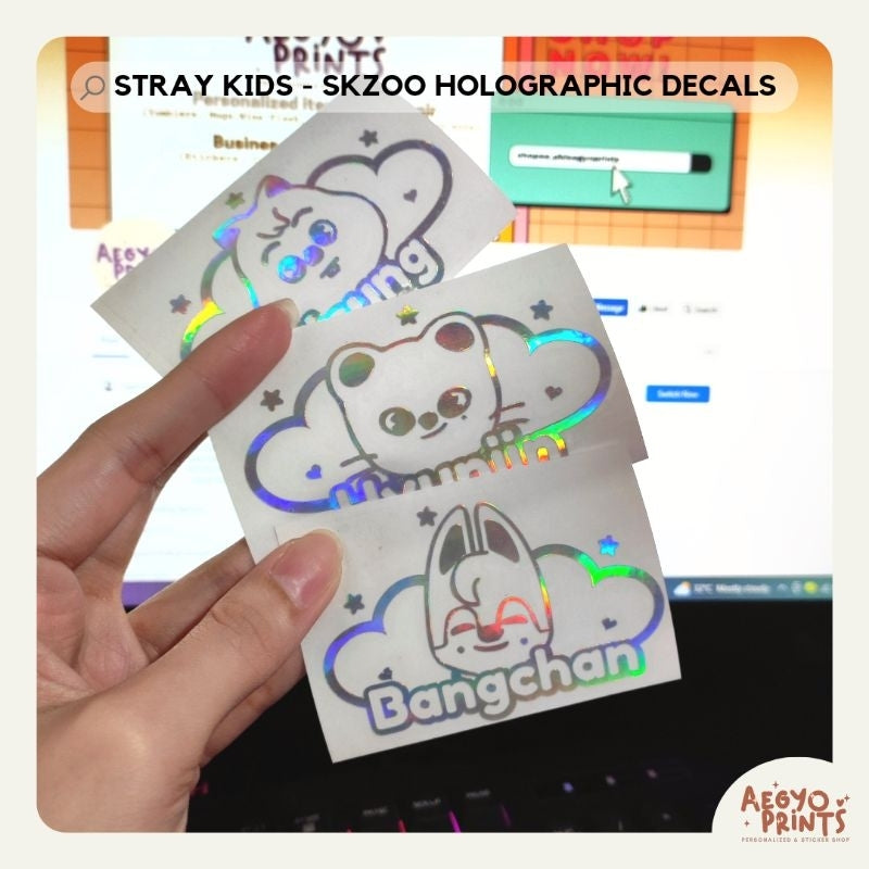 STRAY KIDS - SKZOO HOLOGRAPHIC DECALS