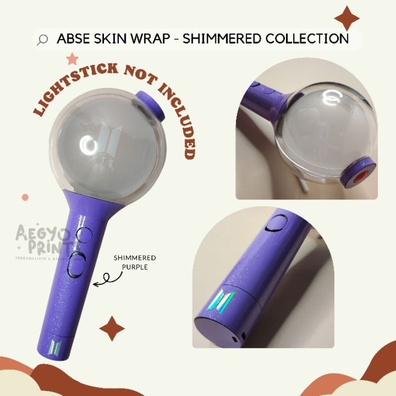 ARMY BOMB (v4) MOTS SE - SHIMMER SKIN WRAP FOR BTS LIGHTSTICK | Aegyoprints (sticker decals only)