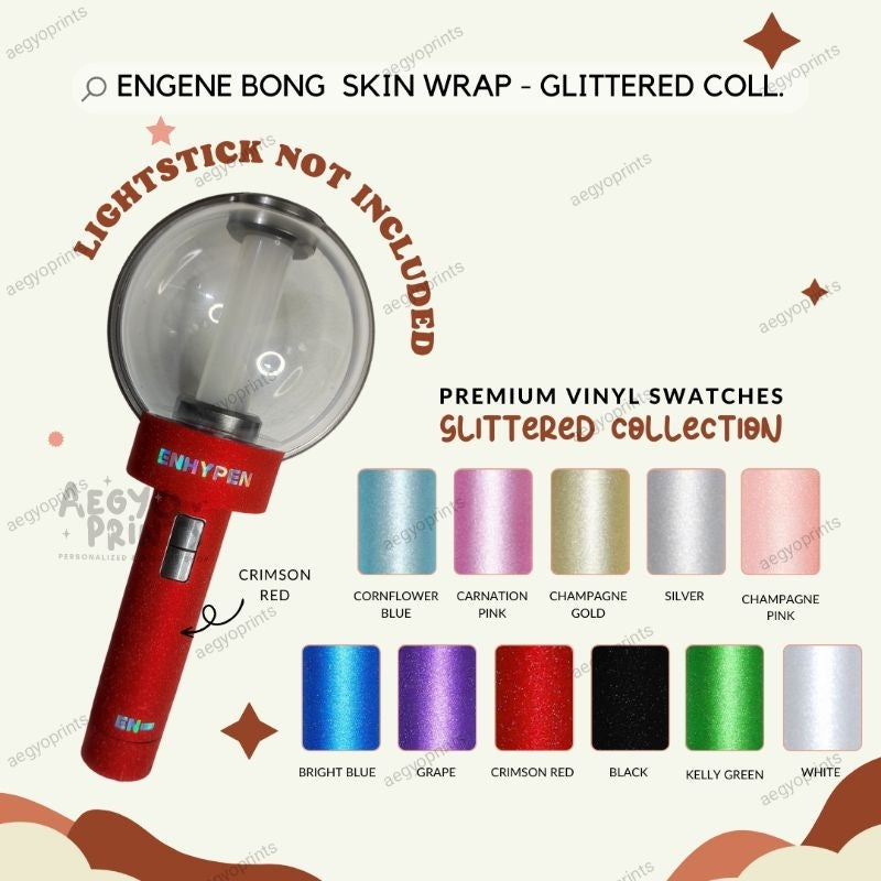 ENHYPEN ENGENE BONG GLITTERED SKIN WRAP - Decal Sticker | AegyoPrints