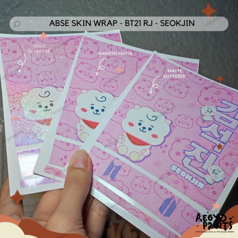 BTS - BT21 COLLECTION THEMED SKIN WRAP FOR ABSE (V4) |BY AEGYOPRINTS