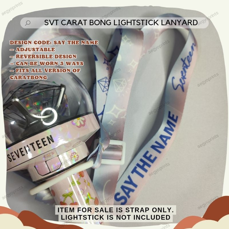 SEVENTEEN CARAT BONG LIGHTSTICK LANYARD | AEGYOPRINTS