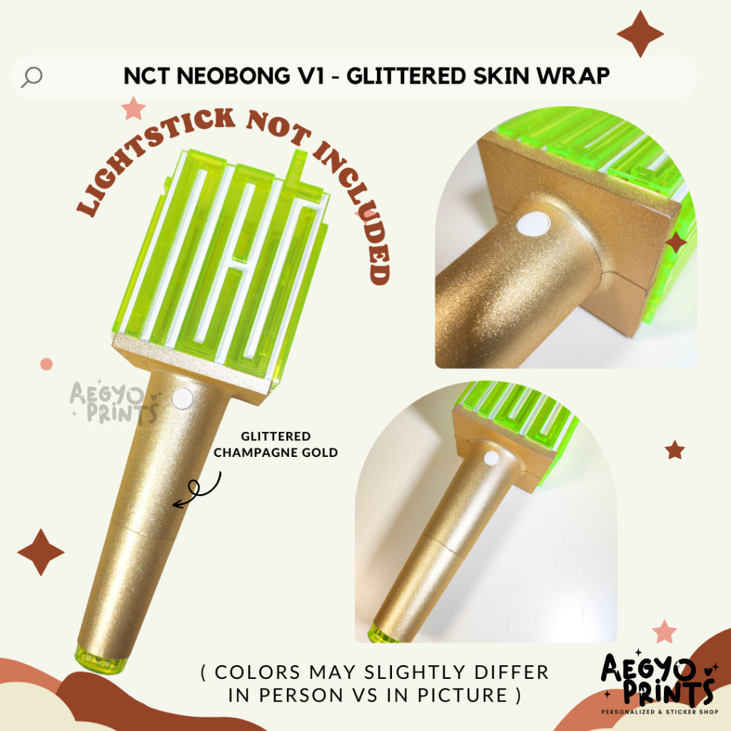 NCT NEOBONG V1 - GLITTERED SKIN WRAP Decal Sticker by Aegyoprints