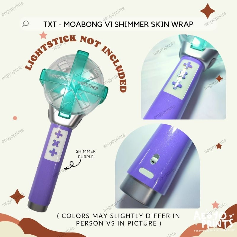 MOABONGV1 - SKIN WRAP FOR TxT LIGHTSTICK decal stickers | Aegyoprints