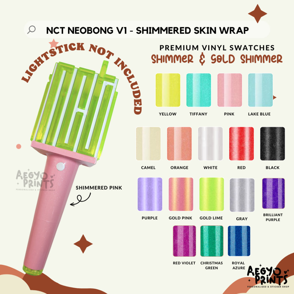 NCT NEOBONG V1 - SHIMMERED SKIN WRAP Decal Sticker by Aegyoprints