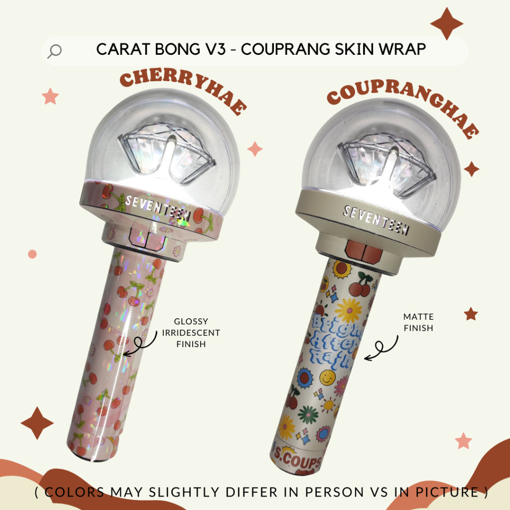 CARAT BONG V3 - COUPRANG SKIN WRAP FOR SEVENTEEN LIGHTSTICK CBV3 | AegyoPrints