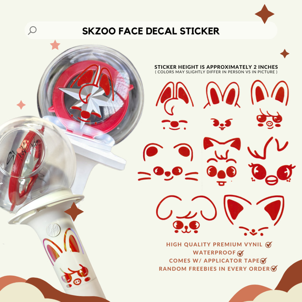 SKZOO FACE Decal Sticker | AegyoPrints