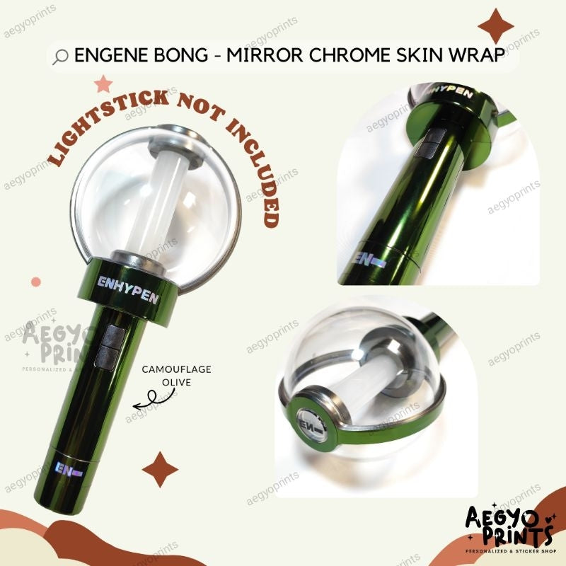 ENHYPEN ENGENE BONG MIRROR CHROME SKIN WRAP - Decal Sticker | AegyoPrints