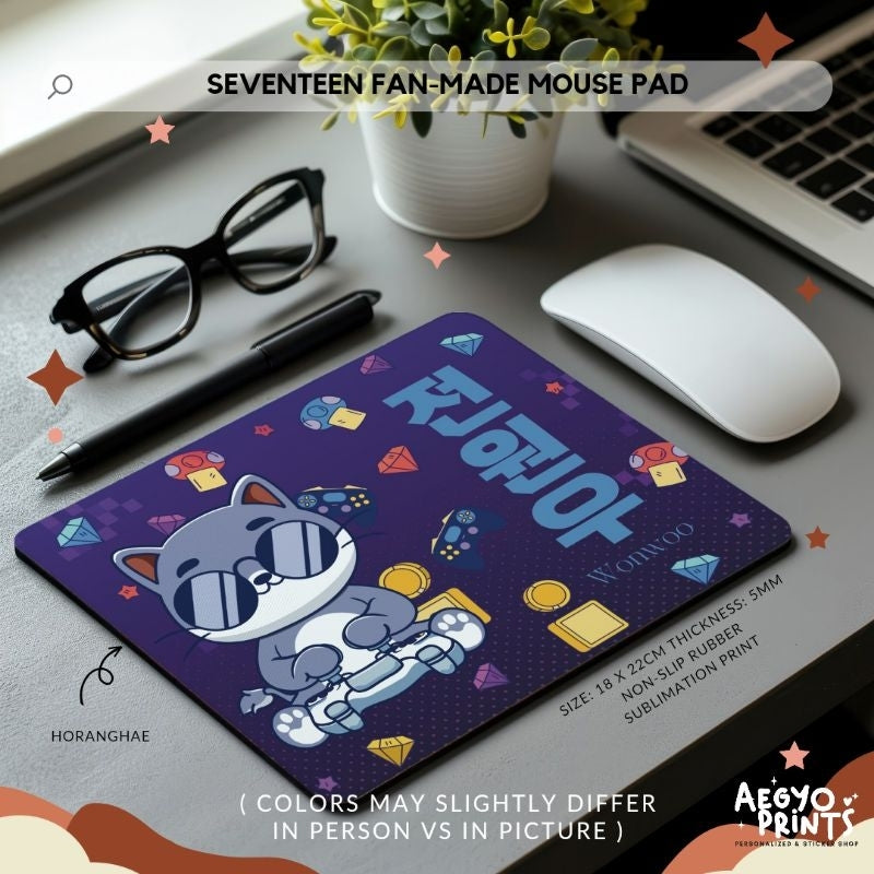 SEVENTEEN Inspired Mouse Pad | Aegyoprints