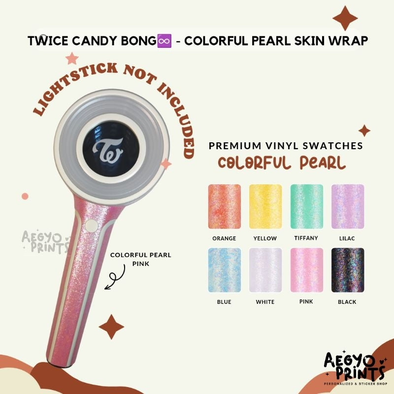 TWICE CANDY BONG INFINITY - COLORFUL PEARL SKIN WRAP | AegyoPrints