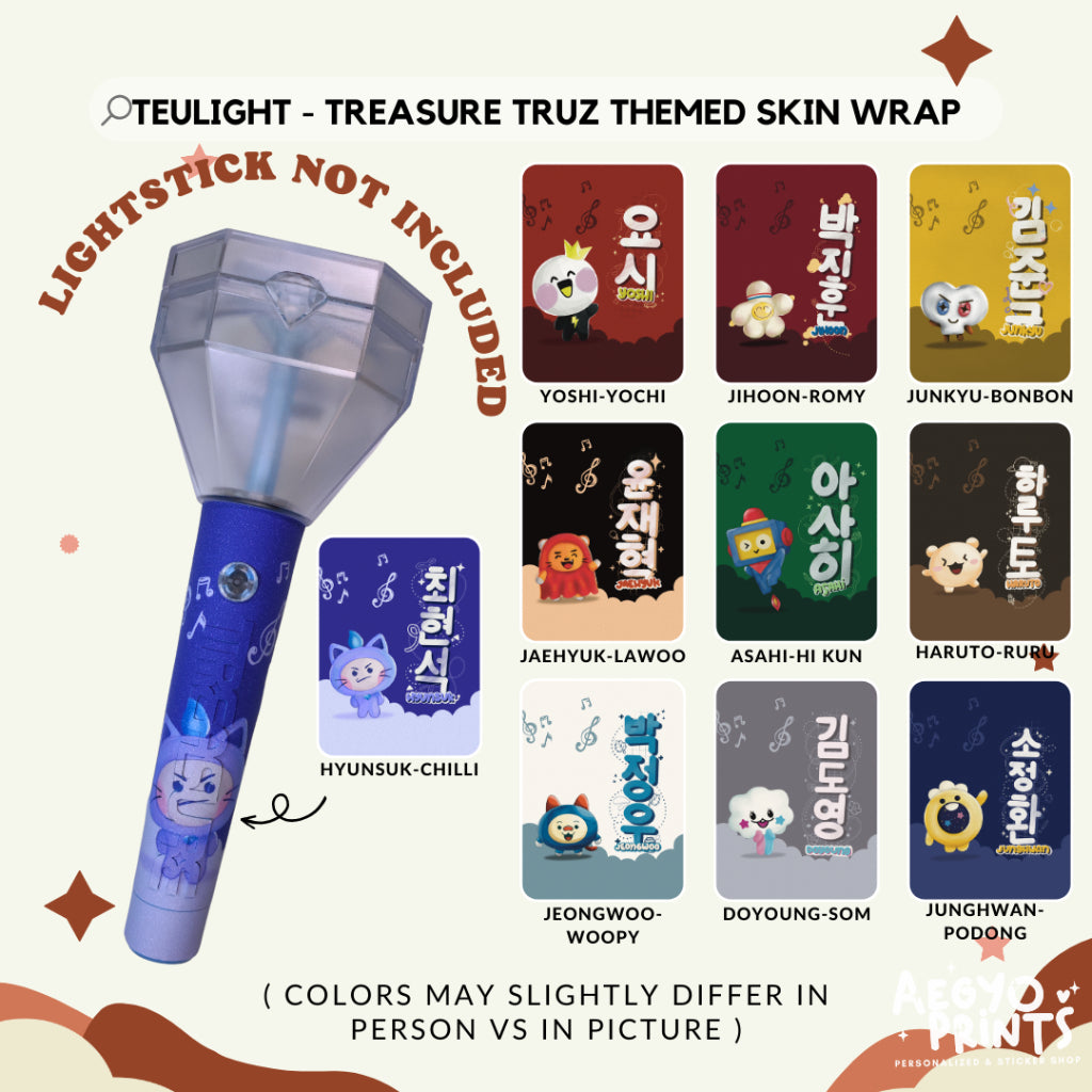 TEULIGHT - TRUZ SKIN WRAP COLLECTION FOR TREASURE LIGHTSTICK | Aegyoprints