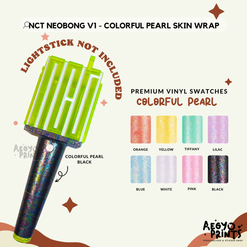 NCT NEOBONG V1 - COLORFUL PEARL SKIN WRAP Decal Sticker by Aegyoprints