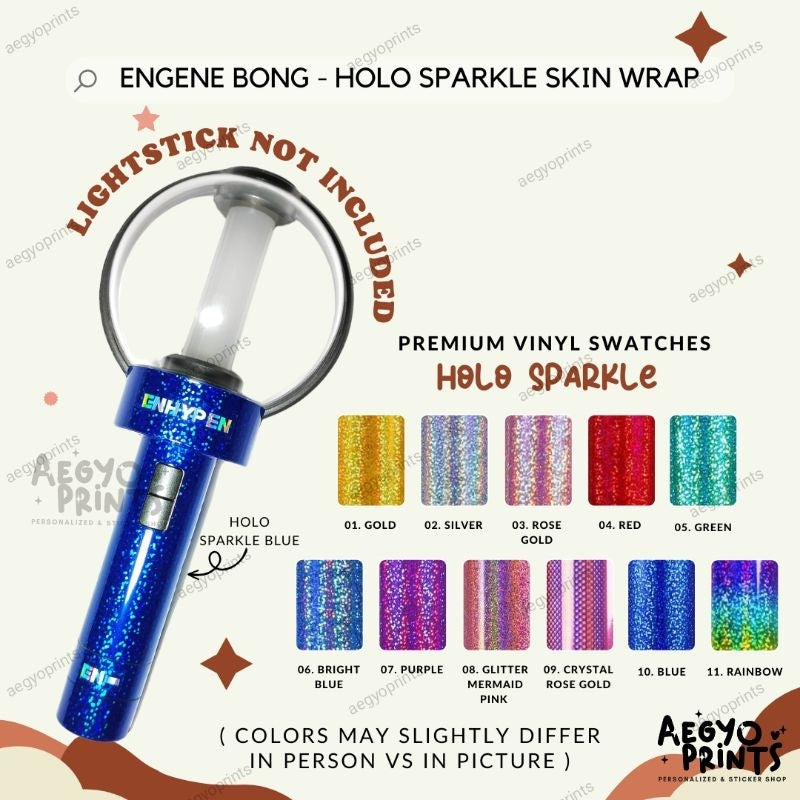 ENHYPEN ENGENE BONG - Holo Sparkle Skin Wrap - Decal Sticker | AegyoPrints