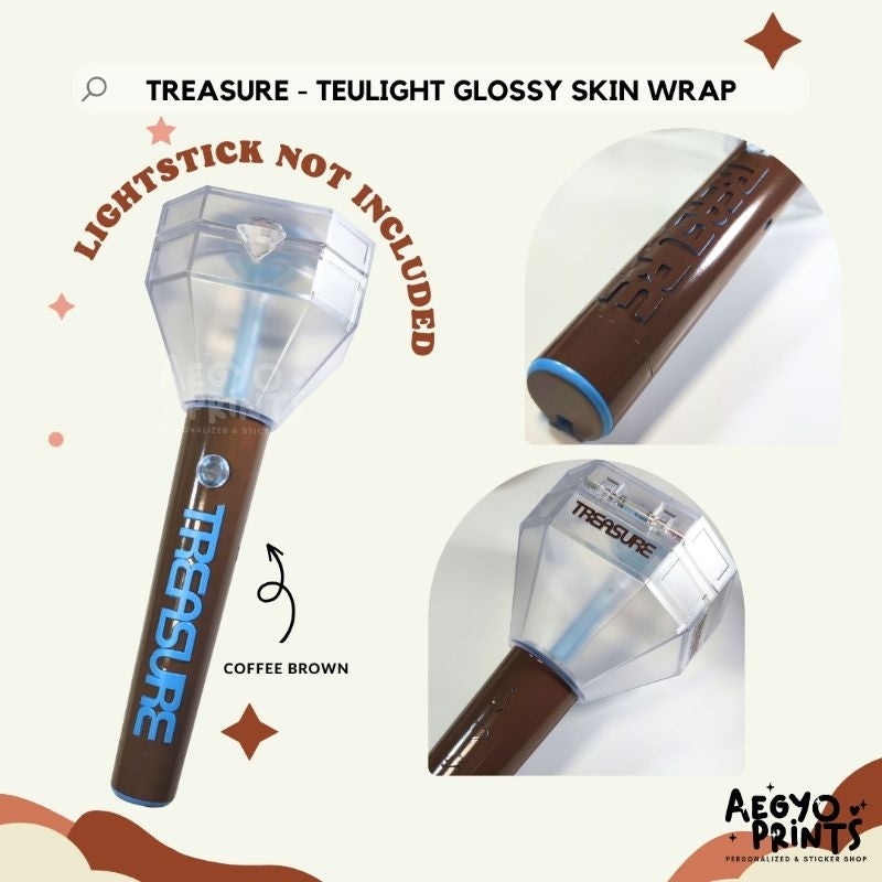 TEULIGHT - GLOSSY SKIN WRAP FOR TREASURE LIGHTSTICK | Aegyoprints